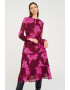 GreenPoint Rochie midi cu model floral - Pled.ro