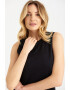 GreenPoint Rochie midi din amestec de bumbac organic si modal - Pled.ro