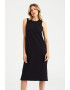 GreenPoint Rochie midi din amestec de bumbac organic si modal - Pled.ro