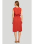 GreenPoint Rochie midi din lyocell cu snur - Pled.ro