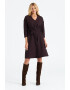 GreenPoint Rochie mini evazata cu model uni - Pled.ro