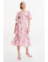 GreenPoint Rochie petrecuta cu imprimeu floral - Pled.ro