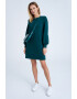 GreenPoint Rochie scurta cu maneci bishop - Pled.ro