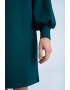 GreenPoint Rochie scurta cu maneci bishop - Pled.ro