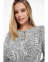 GreenPoint Rochie scurta cu model paisley si cordon in talie - Pled.ro