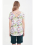 GreenPoint Tricou cu imprimeu floral - Pled.ro