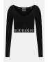 GUESS Bluza crop cu banda logo pentru fitness - Pled.ro