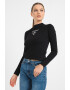 GUESS Bluza crop cu logo brodat pentru fitness - Pled.ro