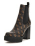 GUESS Botine Chelsea de piele ecologica cu toc masiv - Pled.ro