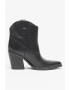 GUESS Botine de piele cu cusaturi contrastante Jallela - Pled.ro