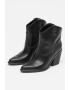 GUESS Botine de piele cu cusaturi contrastante Jallela - Pled.ro