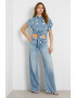 GUESS Camasa crop din chambray - Pled.ro