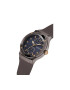 GUESS Ceas barbatesc JET Quartz cadran Navy curea silicon maro ciocolatiu 45mm - Pled.ro