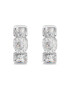 GUESS Cercei Crazy Earring rotunzi si cristale JUBE03305JWRHT-U Argintiu - Pled.ro