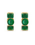 GUESS Cercei Crazy Earring rotunzi si cristale verzi JUBE03305JWYGEMT-U Auriu - Pled.ro