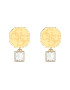 GUESS Cercei Crazy Earring stud lung si cristale JUBE03300JWYGT-U Auriu - Pled.ro