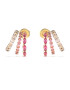 GUESS Cercei Crazy Earring stud lung si cristale roz JUBE03307JWYGPKT-U Auriu - Pled.ro