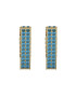 GUESS Cercei Crazy Earring triunghi si cristale albastre JUBE03306JWYGBLT-U Auriu - Pled.ro