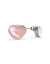 Guess Cercei in forma de inima cu aspect Mother of Pearl - Pled.ro