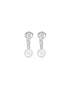 GUESS Cercei Studs Party cu cristale JUBE02152JWRHT-U Argintiu - Pled.ro