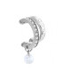 GUESS Cercel Crazy Earring cuff si cristale JUBE03294JWRHT-U Argintiu - Pled.ro