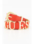 Guess Curea de piele ecologica cu logo metalic Manhattan - Pled.ro