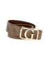 GUESS Curea de piele ecologica cu model monograma - Pled.ro