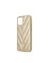 GUESS Husa Cover V Quilted pentru iPhone 12 Mini GUHCP12SPUVQTMLBE Gold - Pled.ro