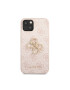 Guess Husa de protectie cu logo metalic PU 4G pentru iPhone 13 Roz - Pled.ro