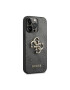 Guess Husa de protectie cu logo metalic PU 4G pentru iPhone 14 Pro Gri - Pled.ro