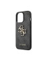 Guess Husa de protectie cu logo metalic PU 4G pentru iPhone 14 Pro Gri - Pled.ro