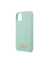 GUESS Husa de protectie Silicone Vintage Gold Logo GUHCN58LSLMGGR pentru iPhone 11 Pro Green - Pled.ro