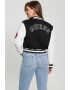 GUESS Jacheta bomber crop cu aplicatii - Pled.ro