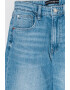 GUESS JEANS Blugi cu talie inalta si aspect decolorat - Pled.ro