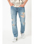 GUESS JEANS Blugi cu talie joasa si aspect deteriorat - Pled.ro