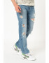 GUESS JEANS Blugi cu talie joasa si aspect deteriorat - Pled.ro