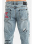 GUESS JEANS Blugi relaxed fit cu imprimeu - Pled.ro