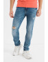 GUESS JEANS Blugi slim fit cu aspect decolorat si rupturi decorative Miami - Pled.ro