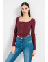 GUESS JEANS Bluza-corset crop - Pled.ro