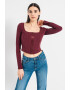 GUESS JEANS Bluza-corset crop - Pled.ro