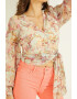 GUESS JEANS Bluza crop cu imprimeu floral - Pled.ro