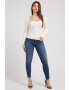 GUESS JEANS Bluza cu decolteu in V si striatii - Pled.ro