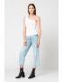 GUESS JEANS Bluza cu decolteu pe un umar si striatii - Pled.ro