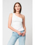 GUESS JEANS Bluza cu decolteu pe un umar si striatii - Pled.ro