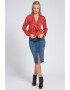 GUESS JEANS Bluza cu imprimeu si decolteu in V - Pled.ro