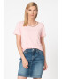 GUESS JEANS Bluza cu maneci scurte si insertie din lant - Pled.ro