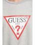 GUESS JEANS Bluza de trening cu decolteu la baza gatului si logo - Pled.ro