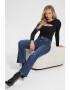 GUESS JEANS Bluza slim fit cu detaliu rasucit - Pled.ro