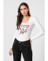 GUESS JEANS Bluza slim fit cu imprimeu logo si aplicatii - Pled.ro