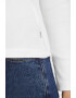 GUESS JEANS Bluza striata cu decolteu la baza gatului - Pled.ro